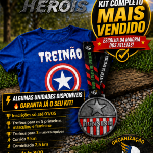 Kit Completo  Herois (extra) Camisa tamanho