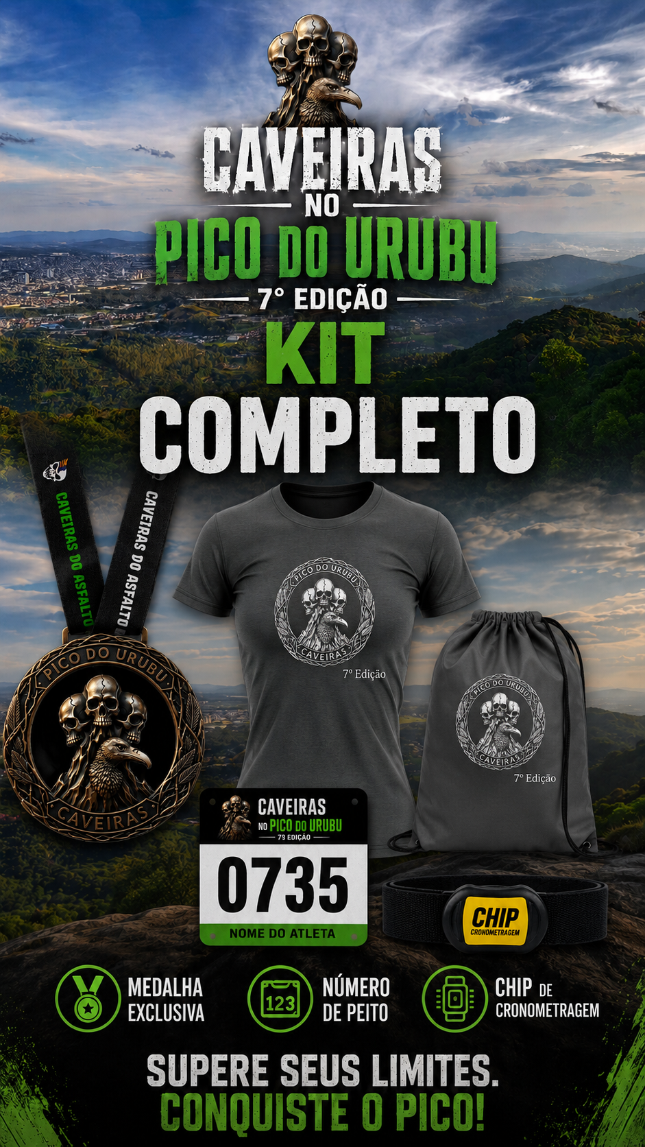 KIT COMPLETO CAVEIRAS NO PICO